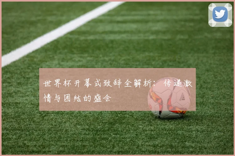 世界杯开幕式致辞全解析：传递激情与团结的盛会